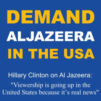 Demand Al Jazeera in USA